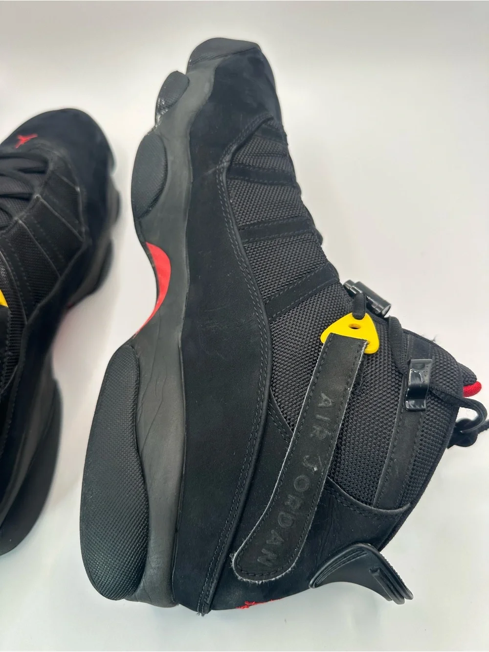 Jordan 6 Rings Black Red Sulfur 322992-065 Mens 12